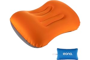 Eono Ultralekkie Nadmuchiwane Poduszki Kempingowe dla Dorosłych, Kompaktowa Nadmuchiwana Poduszka Podróżna, Wygodna Ergonomiczna Nadmuchiwana Poduszka Powietrzna