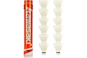 A1 TAAN Badminton Shuttlecocks 12PCS, Professional Duck Shuttlecocks,3 in 1 technology Kawasaki Badminton Birdie, for training & competition, stable and durable, badminton balls for outdoor & indoor
