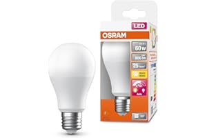 OSRAM Superstar Classic A 60 FR LED lampa LED, podstawa E27, kształt tłoka, 8,8 W, 806LM, 2700K, ciepłe białe światło, długa żywotność, czujnik ruchu, automatyczne wyłączenie