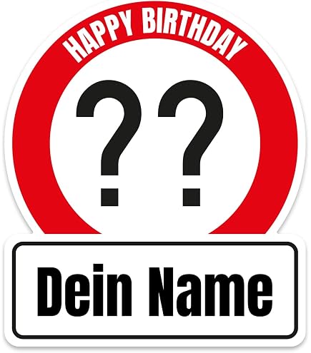 Produktbild von Verkehrsschild 30 Km/h – 30 Cm, Aluminium, Reflektierend, Wetterfest, Für Geburtstagsfeier & Außenbereich