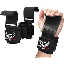 Ganci Sollevamento Pesi RDX Con Fascia In Neoprene 8mm – Gomma Antiscivolo, Carico 600 Lbs – Per Powerlifting E Trazioni