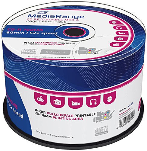 MediaRange CD-R 700MB 52x printable, 100er-Spindel - 3