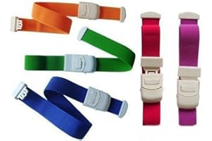 CAREOR 5 Pack Quick Release Tourniquet Bands Elastic Belt Medical Buckle Hemostatic Blood Tourniquet with Buckle at Home, Outdoors, Sports,Car, Camping, Workplace, Hiking & Survival