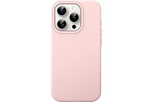 ‎JETECH JETech Silikonowy Etui dla iPhone 15 Pro 6,1 Cala, Jedwabisty Miękki w Dotyku Futerał Ochronny na Całe Ciało, Odporny na Wstrząsy Case (Różowy)