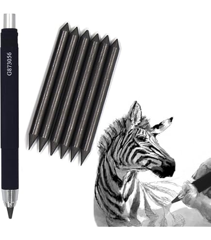 CRETACOLOR Lot 6 Mines 5,6 Mm Pour Artistes - Graphite, Fusain, Sépia & Craie Dans Étui