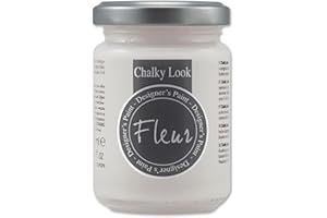 FLEUR DESIGNER'S PAINT | Pittura ad Acqua, Effetto Gesso Naturale, Extra Opaca, Fleur Chalky F73, Colore Mr Grey, Made in Italy, Formato da 130 ml