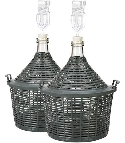 Gärballon 10 Liter Mit Kunststoffkorb - Ideal Für Wein, Most & Hefeansatz