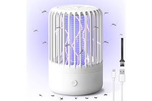GBARAN Insektenvernichter Mückenfalle Elektrisch, Mückenlampe Mückenschutz Insektenfänger UV-Licht Insektenvernichter, Leistungsstarke USB Schädlingsbekämpfungsfallen für drinnen und draußen