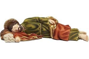 Generico Staty Saint Joseph sovande i harts av Paben - cm. 19,5
