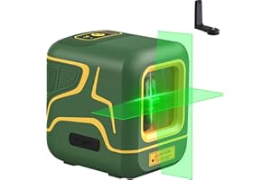 Fanttik D2 Niveau laser Autonivelant, Laser à Lignes Vert 30m, Batterie Rechargeable, Charge USB-C, Support Magnétique 360°, Mode Pulsation, IP54, pour Bricolage et Décoration -Noir