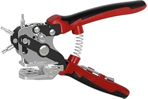 GLOSKIN Buchi Cintura, Foratrice per Cinture, Buca Cinture,Con Pinze da Punzonatura a Disco Rotanti Bilanciate, per Cinturini, Fai-Da-Te a Mano, Strumenti di Foratura di Carta e Altro
