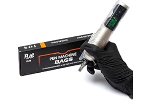 EZ TATTOO Coperture per Macchine Tatuaggio - 200pezzi (6cmx17.8cm) Trasparenti Bianchi Manicotti Monouso per la Macchina per Tatuaggi