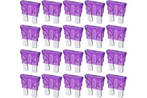 Gebildet Fusibles de Coche Estándar de 35A, Fusibles de Cuchilla ATC ATO de 35 Amp para Autocaravanas, Camiones, SUV, Caravanas (Paquete de 20 Unidades)