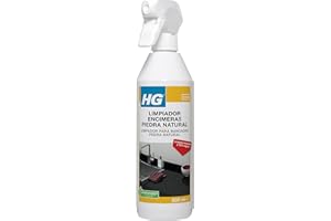 HG Limpiador Encimeras Piedra Natural, Quitamanchas para Encimeras de Cuarzo, Granito y Mármol, Limpiador y Desengrasante para Cocinas - 500 ml