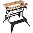 BLACK+DECKER Workmate Plus, Work Bench Tool Stand Saw Horse , Dual Height with Heavy Duty Steel Frame, WM825