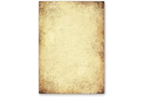 Papel de carta Antiguo & Historia PAPEL VIEJO - 100 Hojas formato DIN A6 - Paper-Media