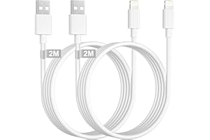 KINPEE Kabel do ładowania iPhone'a 2M 2Pack, [Certyfikat MFi] Kabel USB na Lightning 2M Kabel Lightning do iPhone'a Przewód szybkiego ładowania do Apple 14/13/12/11/XR/XS/X, iPad Pro/Air/Mini, AirPods