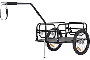 Tiggo City Porter - Remolque plegable para bicicleta y carro de mano, 2 en 1, es un transportador multifuncional