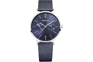 BERING Damski Analogowy Kwarcowy Kolekcja Zegarek na rękę ze Stal nierdzewna pasek oraz Szafirowe szkło