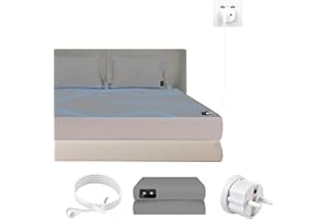 ‎HUNAIGEE HUNAIGEE Erdungsblech mit Erdungsanschlusskabel Erdungsmatte 140X200cm Erdungsbettlaken Erdungprodukt für Besseren Schlaf Leitfähiger Silberfaser Grau