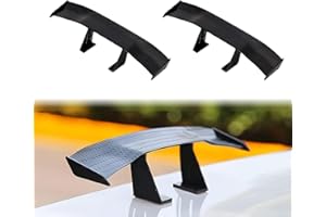 GFTCGK 2 Stück Mini Spoiler, Spoiler, Heckspoiler, Mini Spoiler Auto Zum Kleben, Auto Heckflügel, Auto Mini Schwanz Spoiler Flügel, Mini Heckspoiler 17.5cm(Schwarz)
