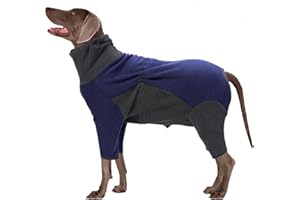 LIANZIMAU Fleece Dog Coat with Legs Dog Fleece Jumper Warm Dog Winter Coats for Small Medium Large Pet Indoor & Outdoor Wear
