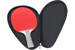 HunicandIU Table Tennis Paddle Cover, Table Tennis Paddle Case, Racket Storage Bag Paddle Case, Portable Racket Case, Storage Organiser with Ball Bag, Protective Holder, Table Tennis Accessories