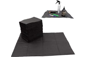 Dental Lätzchen - SOTICA 125 Stück Schwarz Dental Lätzchen 45.5 * 33cm Tattoo-Tischabdeckungen Clean Pad Tattoo Lätzchen wasserdicht Tattoo-Tischdecke Tattoo Supplies