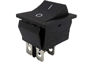 DAIER Rocker Switch Button 4-Pin Off/On Installation Approx. 28.5 x 21.15 mm Perfect as a Replacement for Lawnmowers (2)