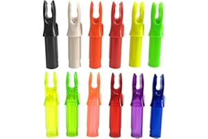MILAEM 50pcs frecce cocche per tiro con L'Arco Inserti Freccia Nock plastica Code per ID 6,2 mm Albero Freccia
