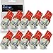 Produktbild Safego 10x T10 Auto KFZ 194 168 5050 5 SMD LED Standlicht Lampe Birne Licht Rot 12V Auto Innenbeleuchtung Rücklicht Türleuchte T10-5SMD-5050-R-10