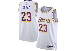 Outerstuff Lebron James Los Angeles Lakers NBA Kids Youth 8-20 Association Edition White Swingman Jersey