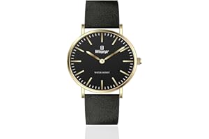 Weayege Damen Uhren Analog Quarz Edelstahl Wasserdicht Mesh Ultradünne,Armbanduhr aus Edelstahl mit verstellbarem Mesh-Armband,Damen Uhren Lederband Luxus Quarzuhren Mode Kreative