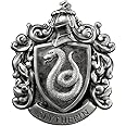 The Noble Collection Harry Potter Slytherin Crest Wall Art - 11in (28cm) Elegant Silver Resin Wall Plaque - Officially Licensed Film Set Movie Props Gifts