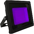 30W Purple LED Slimline Floodlight, Waterproof Outdoor Light, IP65 Rated Focus Light for Small Gardens & Effect Lighting, Energy-Efficient A+ Rating, 240W Equivalent with 120-Degree Beam Angle