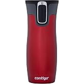 Contigo West Loop Autoseal Insulated Tumbler Stainless Steel Coffee Thermos Tumbler BPA Free Leakproof Travel Tumbler with Ea