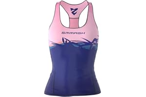 SMMASH Sport Top Canotta da Donna Canotta da Allenamento Traspirante Ad Asciugatura Rapida Fitness Yoga Gym