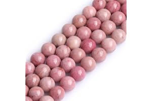 GEM-INSIDE CREATE YOUR OWN FASHION Sweet & Happy Girl's Gemstone Art Beads shgbeads, 12–16 mm, Rhodonit-Edelstein-Perlen, für Schmuckherstellung, 38 cm (15 Zoll), Red 8mm, 8 mm