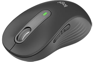 Logitech Signature M650 L Mouse wireless - Per mani grandi, Durata Batteria 2 anni, Clic Silenziosi, Tasti Personalizzabili, Bluetooth, per PC/Mac/Più dispositivi/Chromebook - Grigio