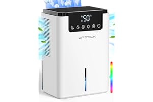 ZASTION Luftentfeuchter Elektrisch Entfeuchter Automatischer Entfeuchter Tragbarer Raumentfeuchter Leise Dehumidifier Mit Timer-Funktion & Farbige Nachtlicht Ideal für Büro/Schlafzimmer