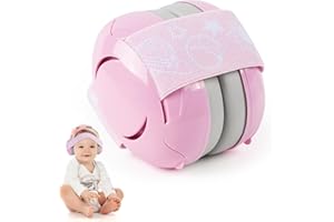 VichiPan Protectores de oídos para bebés, protectores de auriculares con cancelación de ruido para bebés, orejeras para niños, reducción de ruido con cojín suave y diadema ajustable para niños