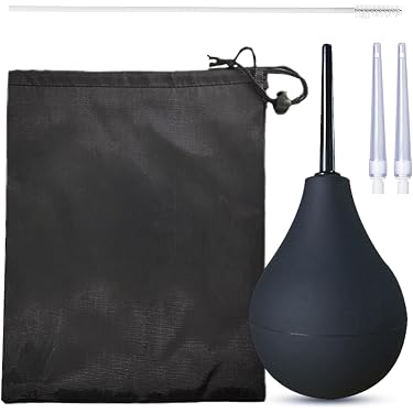 Douche Anale Lavement Nettoyage Colon Silicone Noir - Adulte Hygiène Intime