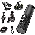 TKMARS Action camera 1080P Wifi Helmet Camera Electronic Image Stabilization and waterproof 1600 mAh Long-lasting Battery Life Motorbike Cycle Bike Helmet Camera TF Supports 265G for Climbing Riding