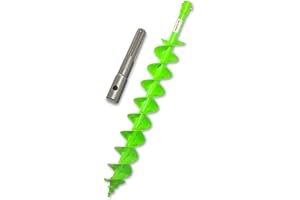 WERHE Trépan Profi pour foreuse de sol Foreuse à double arbre de 100 mm Foreuse de puits pointe de forage robuste avec adaptateur SDS Max