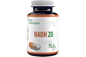 Hepatica NADH 20mg | 60 Vegan Capsules | High Strength Energy, Brain & Cellular Support | 3rd Party Lab Tested | Non-GMO & Gluten-Free