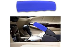 BESULEN Car Handbrake Cover, Silicone Anti-Slip Hand Brake Sleeve, Wave Shaped Decorative Protector for Car Brake Lever, Universal Handbrake Comfortable Grip Cover Car Interior Accessories