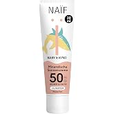 Na&iuml;f - Mineral sunscreen - For babies and children - SPF 50-0% perfume | 0% perfume, octocrylene free, UVA and UVB protection