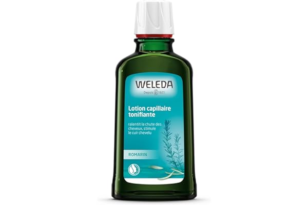 WELEDA - Lotion capillaire tonifiante Ralentit la chute des cheveux, stimule leur croissance - Lotion tonifiante à base de romarin bio - NATRUE* - Bio** - Vegan*** - 100ml