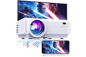 Vidéoprojecteur WiFi Bluetooth, TOPTRO 10000 Lumens Mini Projecteur Full HD Supporte1080P Rétroprojecteur Home Cinéma avec Fonction de ZoomX/Y, Compatible avec iOS/PS5/Android/TV Stick/HDMI AV USB
