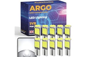 ARGO 10 Pack 501 Led Bulbs 26 Smd Xenon White Car Led Interior Lights Upgrade Number Plate Light Side Light Map Dome Courtesy Van Capless Wedge 194 168 W5w Led Bulb 12v